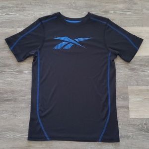 Boy's Black Reebok PlayDRY Shirt Medium (10/12)